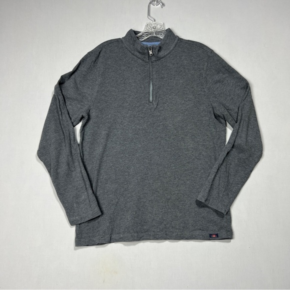 Faherty Other - Faherty Brand Gray 1/4 Zip Long Sleeve Pullover Sweatshirt SZ M
